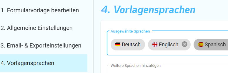 Vorlagensprachen Vorlagensprachen