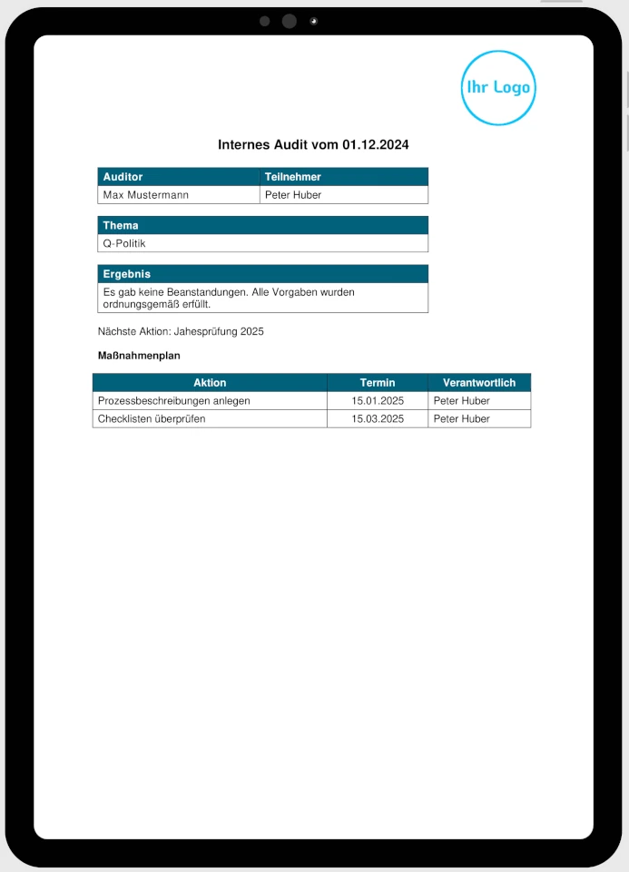 audit_intern-vorlage Internes Audit Vorlage
