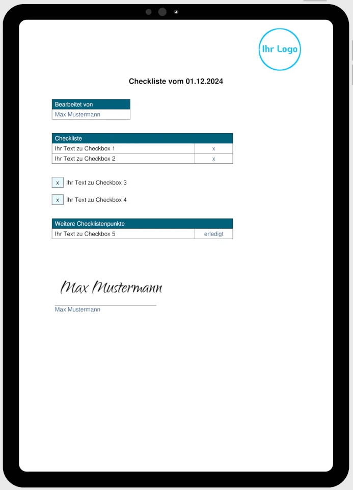 checkliste-vorlage Checkliste Vorlage