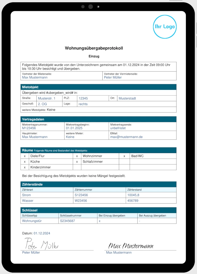 wohnungsuebergabeprotokoll-vorlage Wohnungsübergabeprotokoll Vorlage