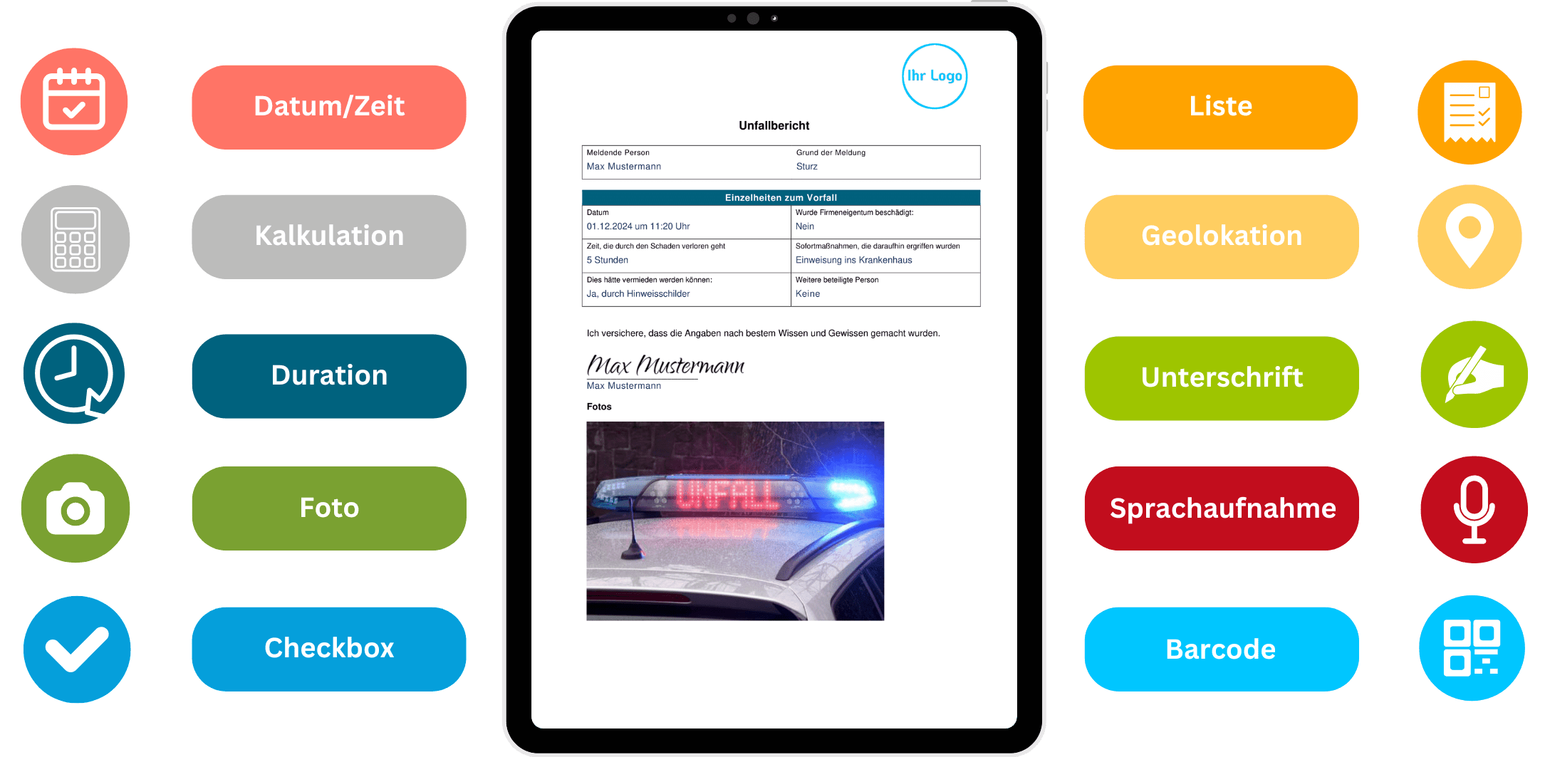 App Vorlage - Unfallbericht App Vorlage - Unfallbericht