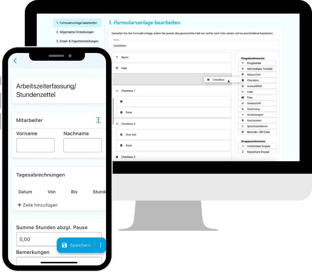Formulare online erstellen - App Baukasten für Android und iOS 2