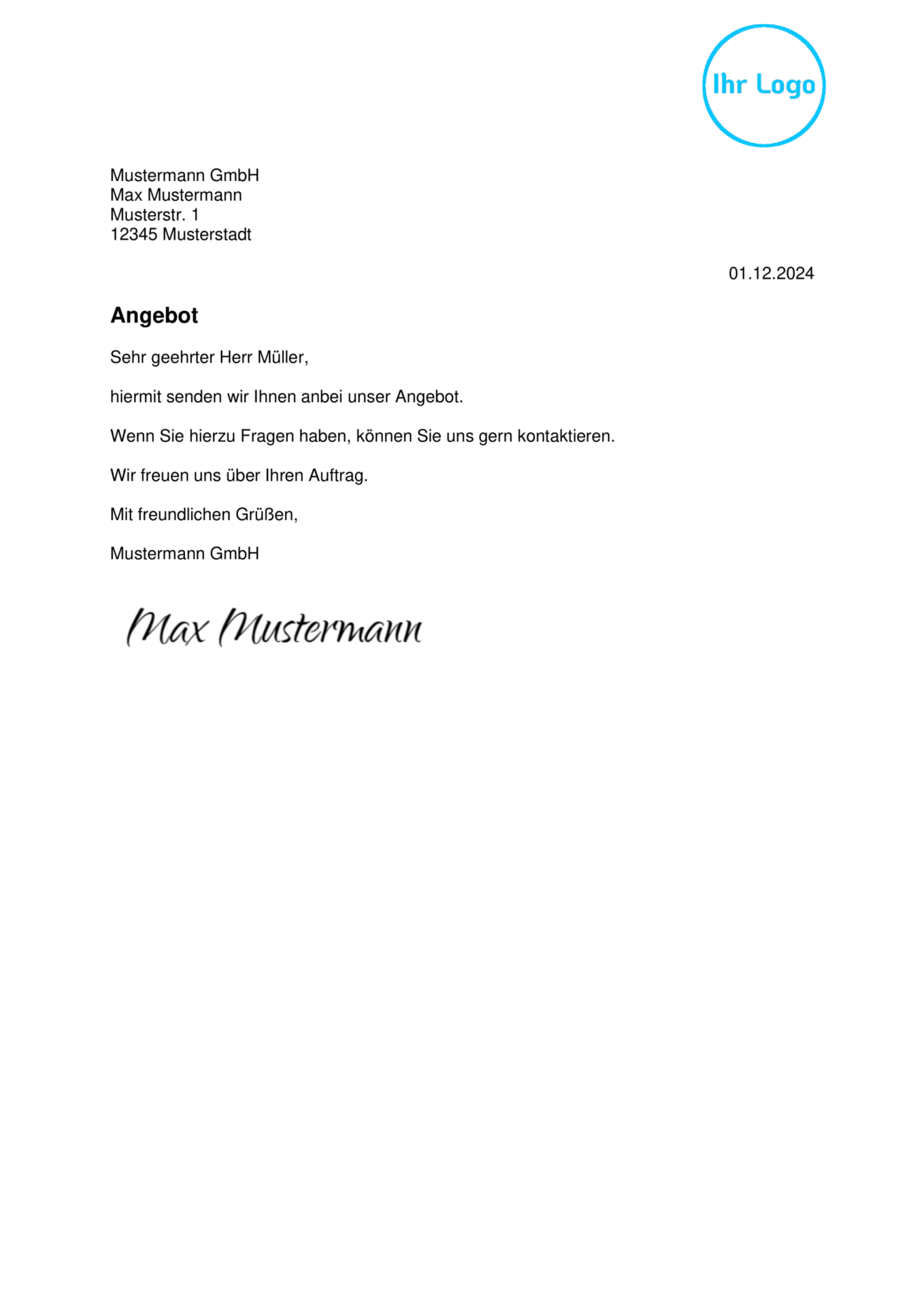 Angebot