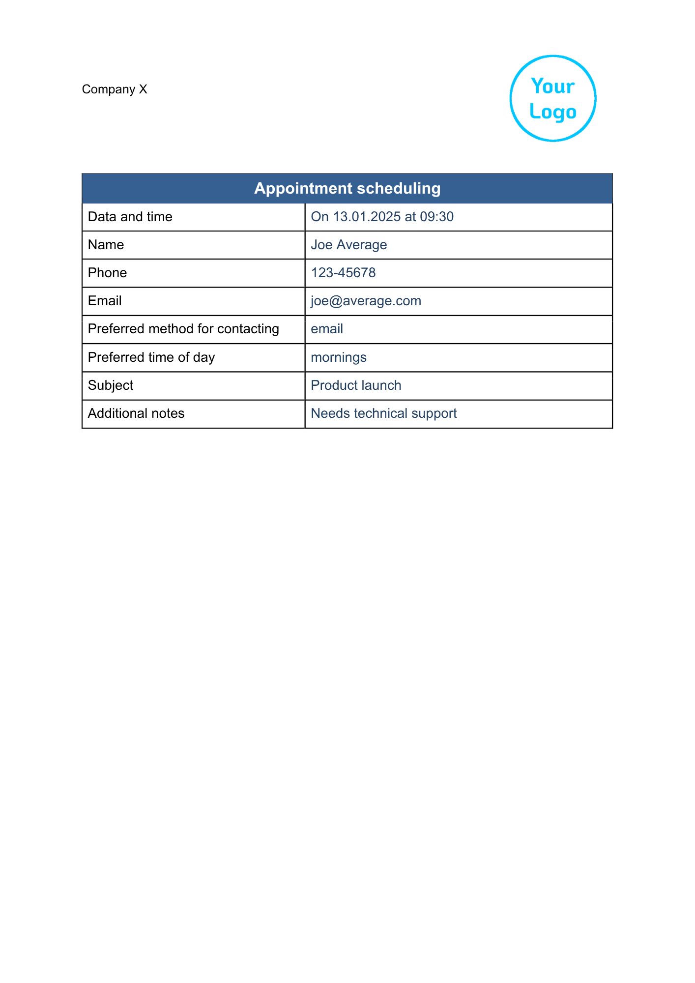 Appointment Scheduling