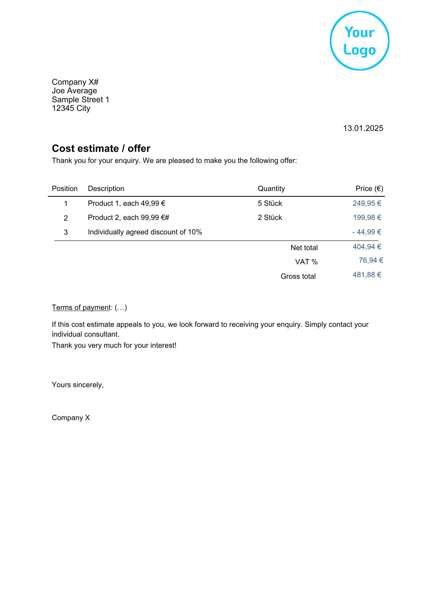Cost Estimate