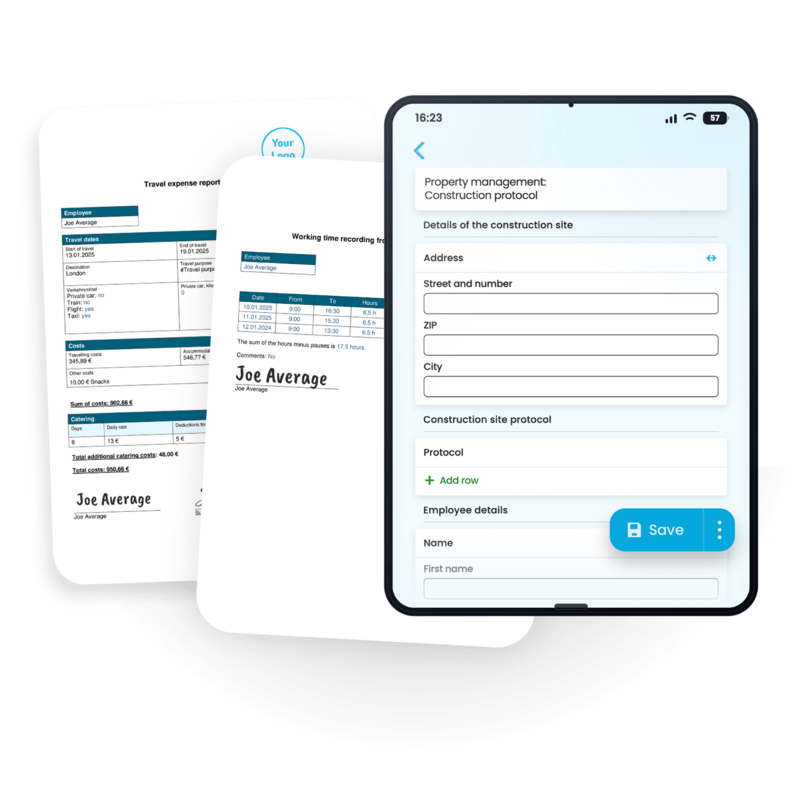Formtastic App – digital form for field service, automatic PDF creation