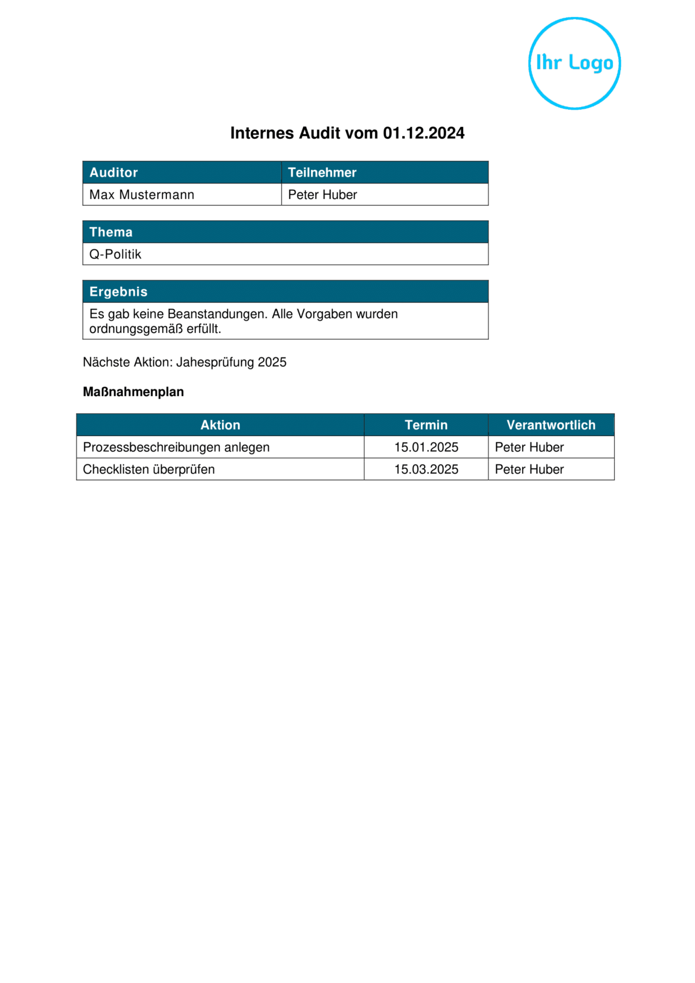 Internes Audit