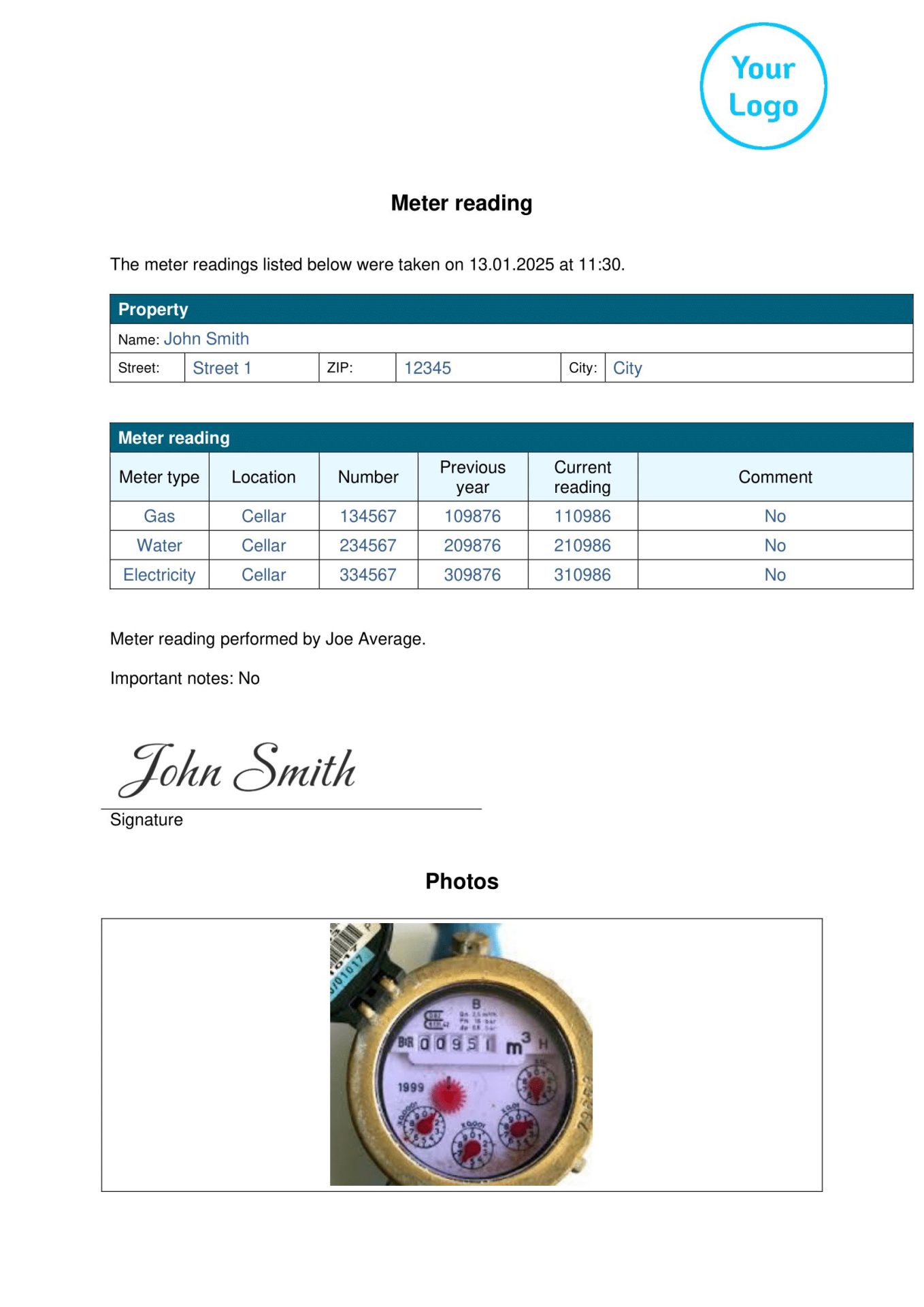 Meter Reading
