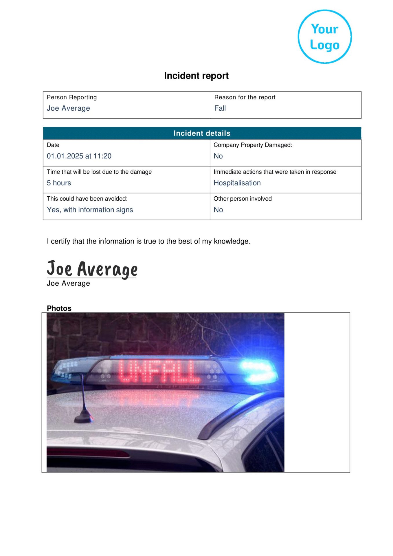 Incident Report